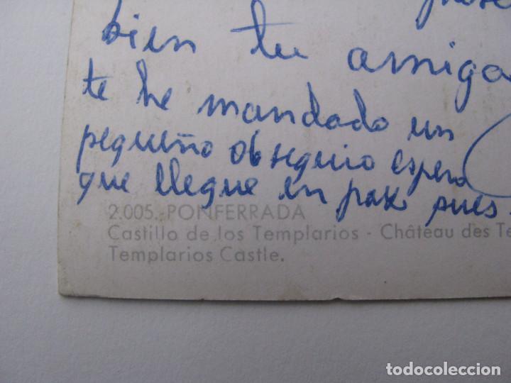 Postales: 2 POSTALES PONFERRADA - CASTILLO DE LOS TEMPLARIOS - Foto 4