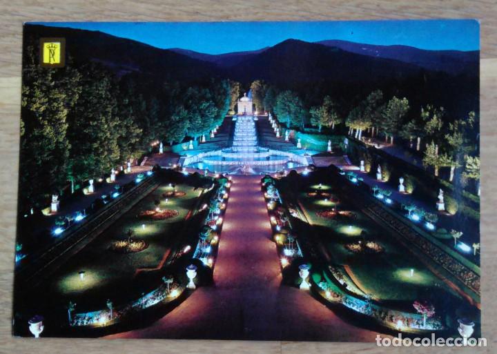 Postales: LA GRANJA DE SAN ILDEFONSO - VISTA NOCTURNA
