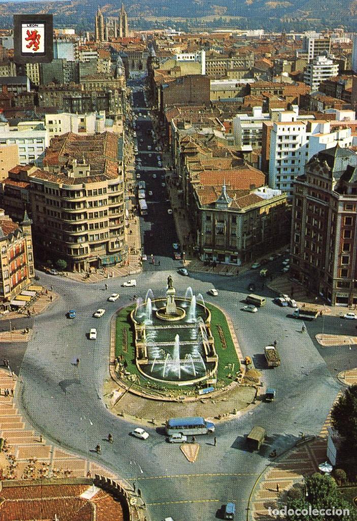 Postales: LEON VISTA AEREA N&ordm; 76  A&ntilde;O 1973