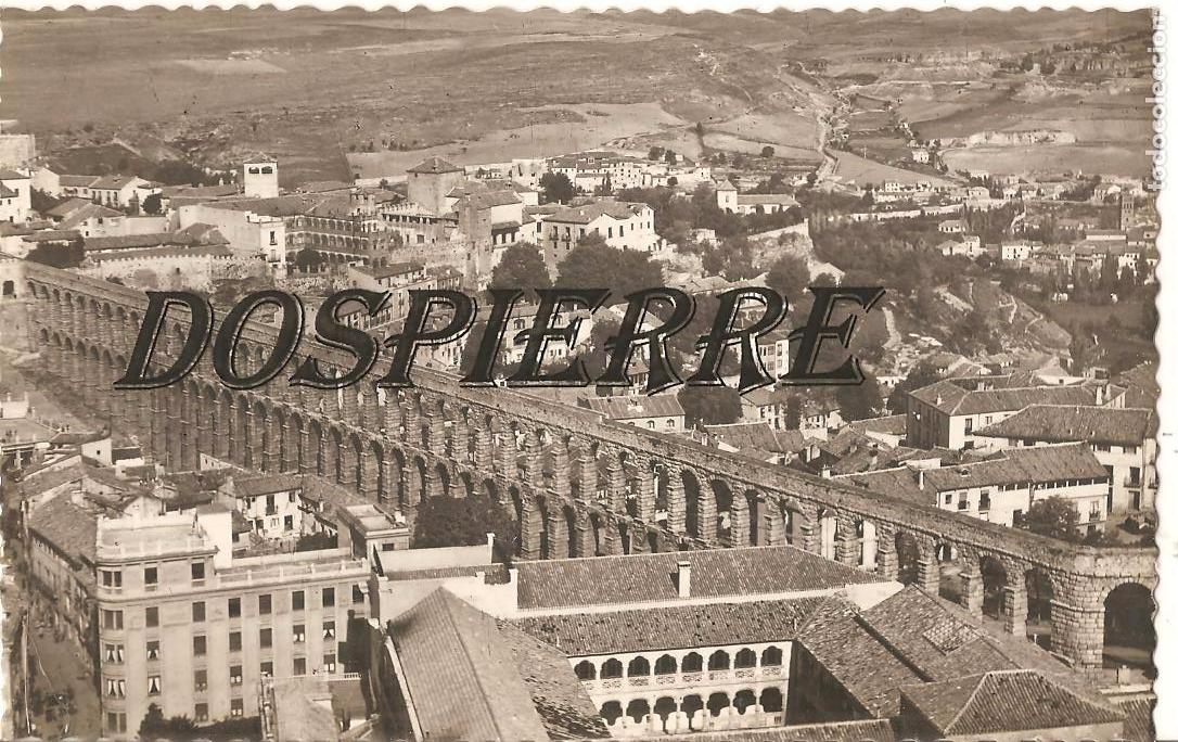 Postales: POSTAL, SEGOVIA A&Eacute;REA, EL ACUEDUCTO, ED. AEROTECNICA-GARRABELLA, VER REVERSO