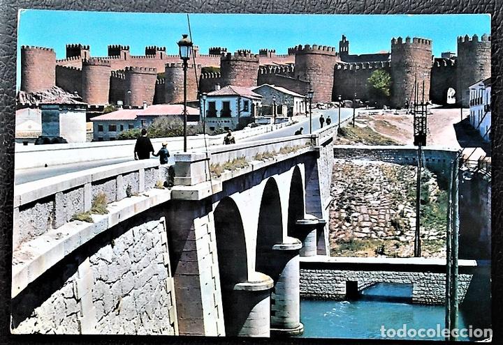 Postales: Avila. 29 Puente sobre el Adaja y murallas. Garc&iacute;a Garrabella. Nueva
