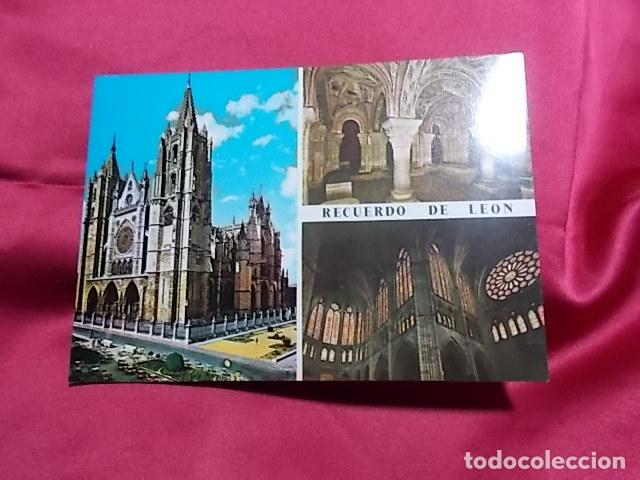 Postales: TARJETA POSTAL. 51. LEON. CATEDRAL. PANTEON DE REYES. VIDRIERAS.
