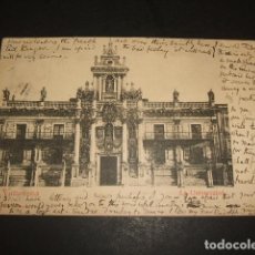 Postales: VALLADOLID LA UNIVERSIDAD RARA POSTAL CIRCULADA EN 1900 CON SELLO PELON IMPRENTA LA MINERVA