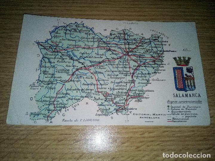Postales: Salamanca. Mapa - Foto 1