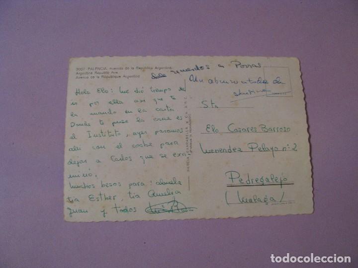 Postales: POSTAL DE PALENCIA. ESCRITA. - Foto 2