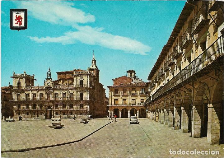 Postales: LEON PLAZA MAYOR , CONSISTORIO ANTIGUO .- N&ordm; 23  ESCUDO DE ORO / SUBIRATS