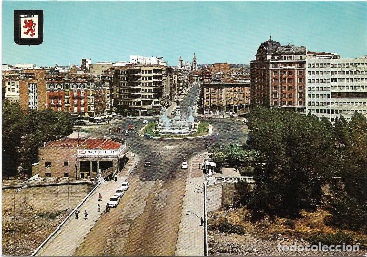 Postales: LEON PUENTE DE LA ESTACION , GLORIETA GUZMAN Y O&Ntilde;ORO II .- N&ordm; 50 ESCUDO DE ORO / SUBIRATS
