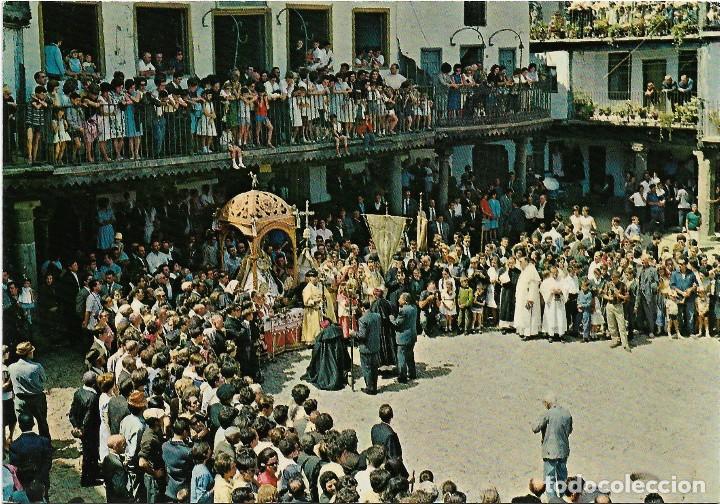 Postales: LA ALBERCA N&ordm; 83 AUTORIDADES Y MAYORDOMOS ANTE LA VIRGEN .- EDICIONES STVDIO