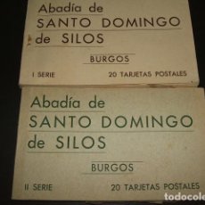 Postales: SANTO DOMINGO DE SILOS BURGOS 2 CUADERNOS DE 20 POSTALES. Lote 116846843