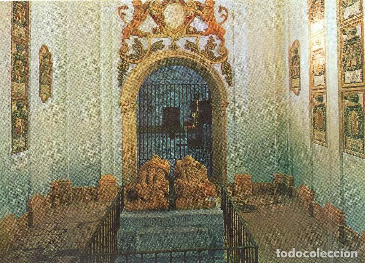 Postales: Monasterio de San pedro de carde&ntilde;a. sepulcro del Cid y Do&ntilde;a Jimena, Editada por Sicilia n&ordm; 4