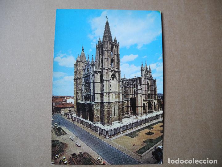Postales: Postal Le&oacute;n 2014 La Catedral. Circulada - Foto 1