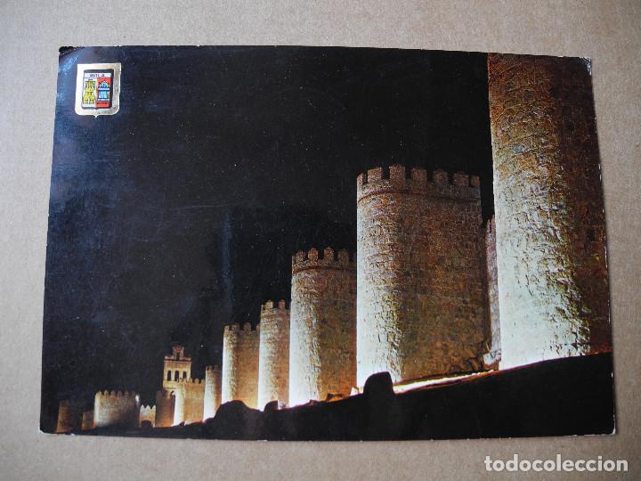 Postales: Postal 19 Avila. Murallas. Vsita nocturna. Circulada 1965