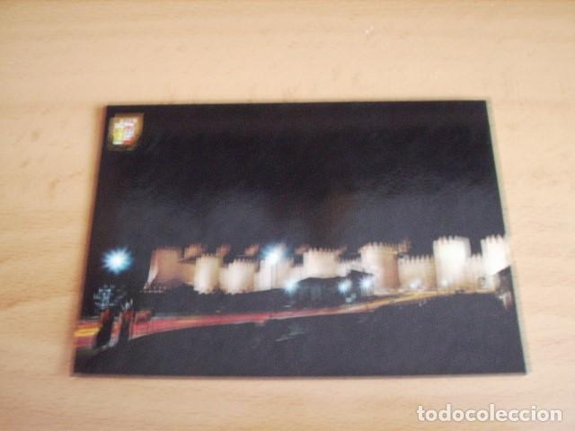 Postales: AVILA  -- MURALLA. VISTA NOCTURNA