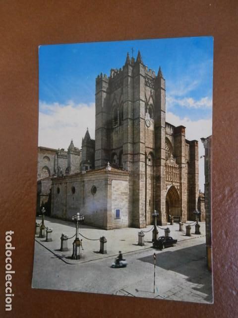 Postales: Postal Avila catedral