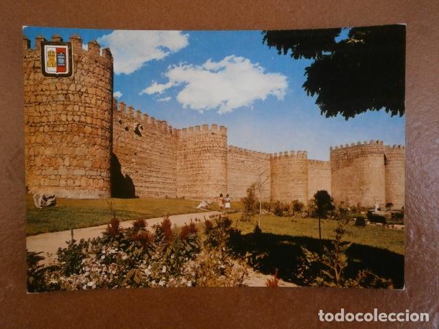 Postales: Postal Avila murallas , paseo del rastro