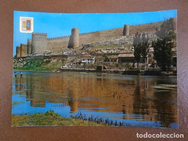 Postales: Postal Avila Rio Adaja y murallas