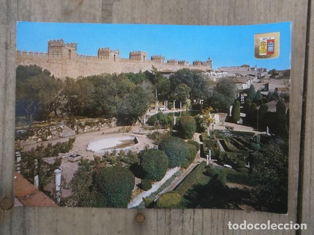 Postales: Postal, Avila, Jardines Marques de Santo Domingo y murallas