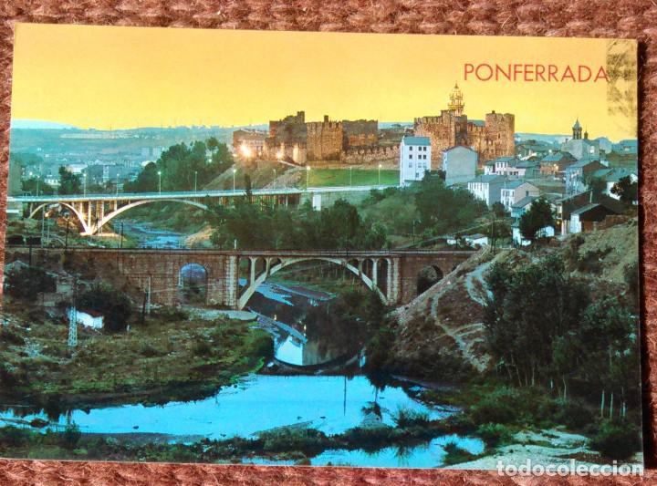 Postales: PONFERRADA - CASTILLO Y PUENTES - Foto 1