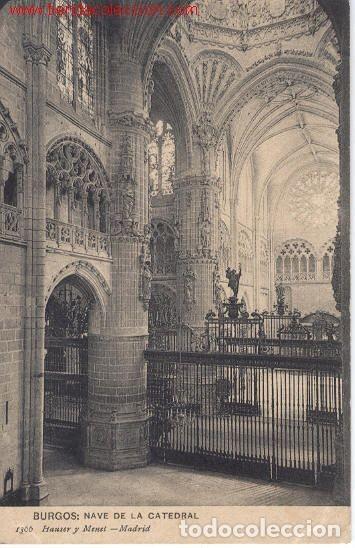 Postales: Burgos.- Nave de la Catedral. - Foto 1