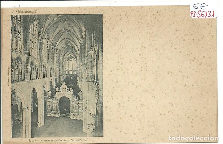 Postales: (PS-56131)POSTAL DE LEON-CATEDRAL(INTERIOR).NAVE CENTRAL - Foto 1