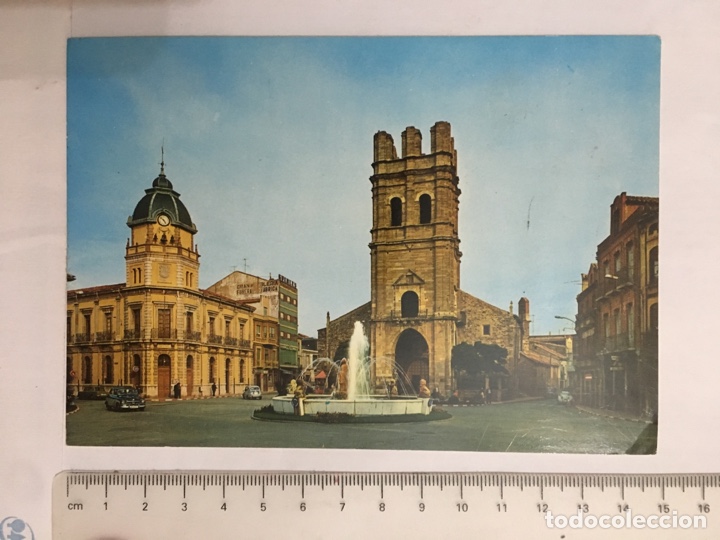 Postales: POSTAL. LA BA&Ntilde;EZA. LEON. Plaza Mayor. Ex. NISTAL. H. 1970?