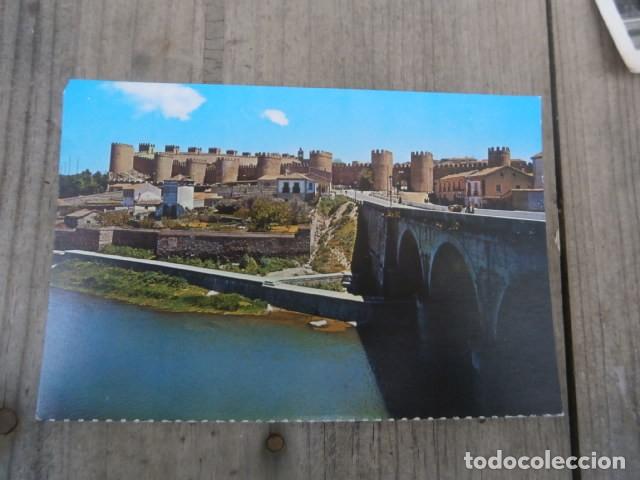 Postales: Postal avila, rio adaja y murallas