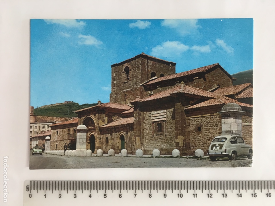 Postales: POSTAL. PUERTO PAJARES. LEON. Colegiata Ntra. Sra. de Arbas. A.G. COBAS. H. 1970?