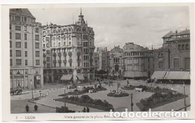 Postales: POSTAL DE LEON: VISTA GENERAL DE LA PLAZA DE STO. DOMINGO N&ordm; 3   P-CASTLE-1159