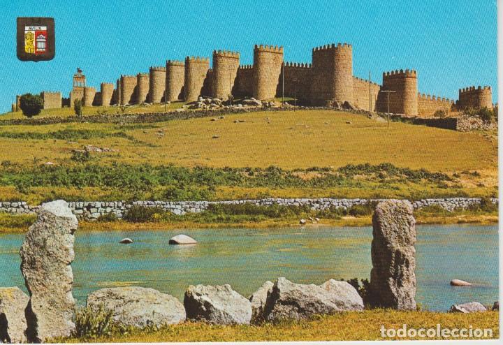 Postales: (12) AVILA. RIO ADAJA Y MURALLAS ... SIN CIRCULAR