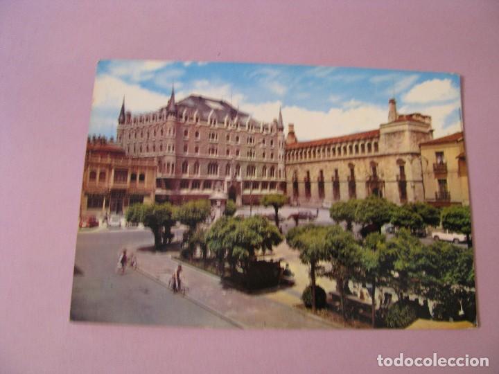 Postales: POSTAL DE LEON. PLAZA DE SAN MARCELO. 1966.