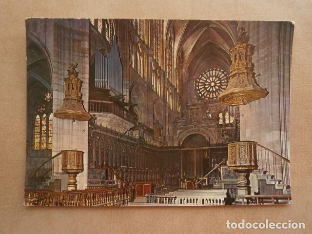 Postales: Postal leon, catedral, coro y nave central - Foto 1