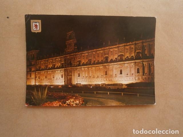 Postales: Postal leon hostal de san marcos, nocturna