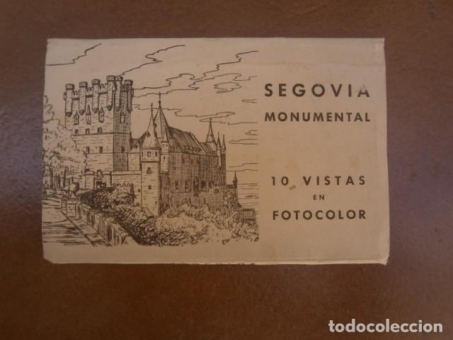Postales: Libro abanico postales  segovia monumental, 10 vistas en color