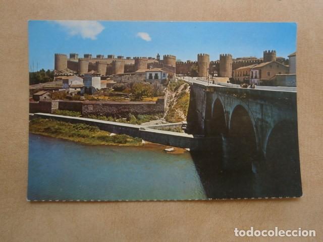 Postales: Postal avila, rio adaja y murallas