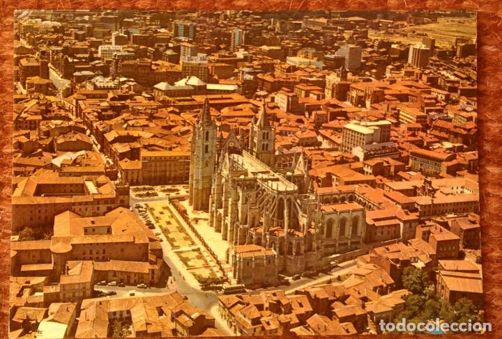 Postales: LEON - VISTA AEREA DE LA CATEDRAL