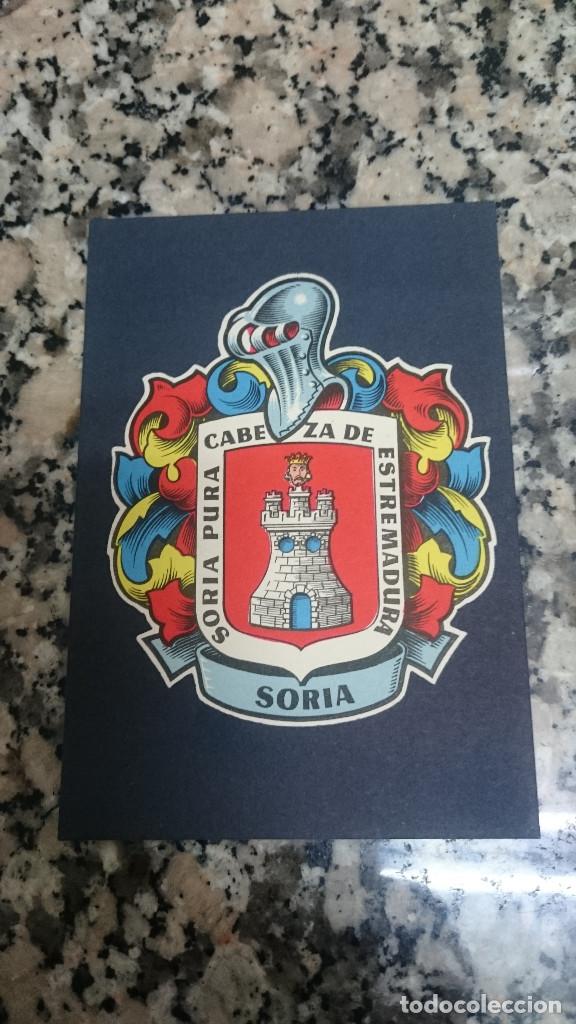 Postales: POSTAL BLASONES DE ESPA&Ntilde;A  ESCUDO SORIA COLECCI&Oacute;N HER&Aacute;LDICA SIN CIRCULAR