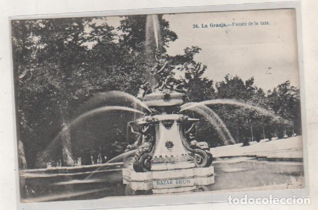 Postkarten: 24 La Granja Fuente de la taza. J. Lacoste. Reverso dividido. Sin circular.