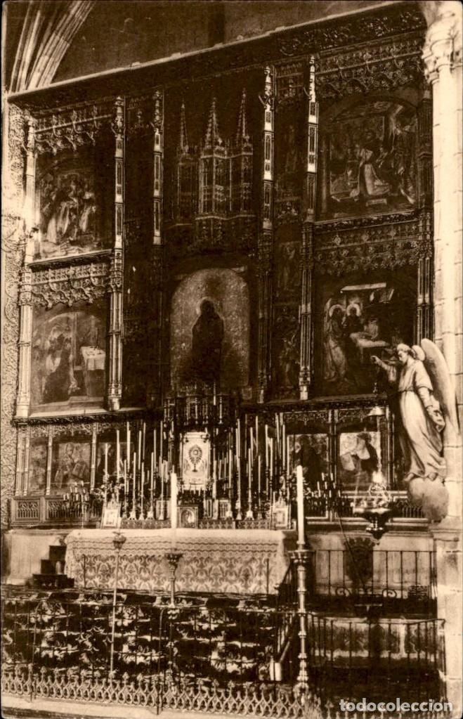 Postales: Avila &ndash; Colegio de Sto. Tomas &ndash; Altar Mayor &ndash; Los dominicos y el arte &ndash; Sin circular - 9 x 14.