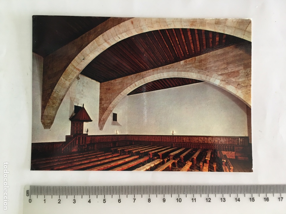 Postales: POSTAL. SALAMANCA. AULA DE FRAY LUIS DE LEON. ED. PERGAMINO. H. 1963?