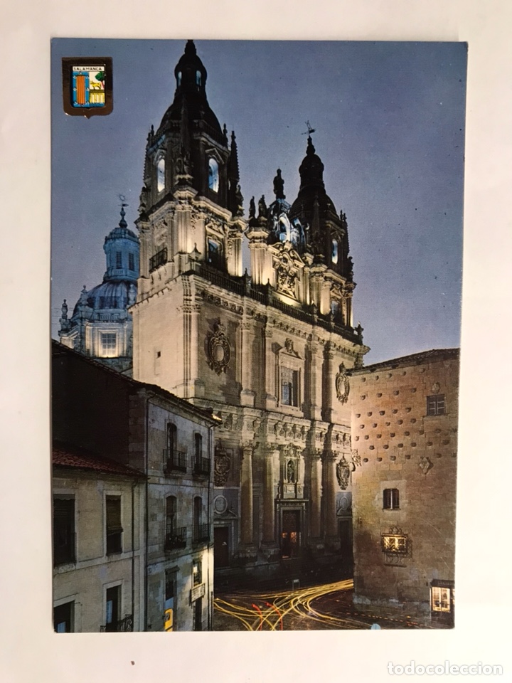 Postales: SALAMANCA Postal No.20 La Catedral Nocturna.Edita: Comercial Escudo de Oro (h.1970?)