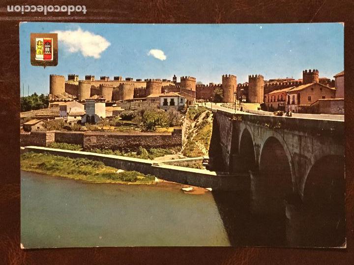 Postales: POSTAL AVILA. RIO ADAJA Y MURALLAS. CIRCULADA 1971.