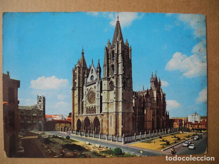 Postales: Leon. Catedral Gotico S. XIII. n. 31 Escrita 1970.