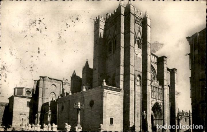 Postales: Avila &ndash; Catedral &ndash; Vista General &ndash; Heliotipia Artistica Espa&ntilde;ola - 9 x 14 cms - Circulada