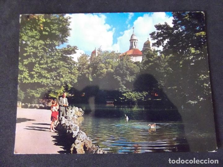 Postales: VALLADOLID-V43-ESCRITA-PARQUE LAGO