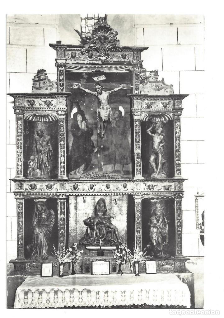 Postales: SEGOVIA- N&ordm; 8.- SANTA MAR&Iacute;A LA REAL DE NIEVA, ALTAR CON IM&Aacute;GENES DE BERRUGUETE- SIN CIRCULAR