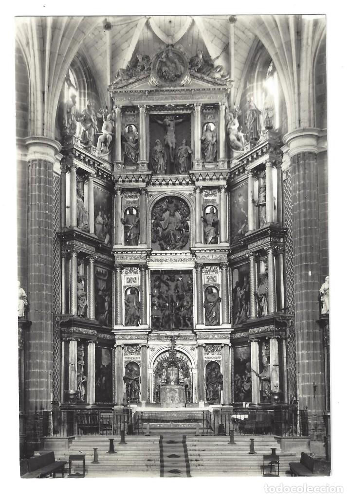 Postales: SEGOVIA- N&ordm; 6.- IGLESIA DE VILLACAST&Iacute;N, ART&Iacute;STICO Y MONUMENTAL RETABLO- SIN CIRCULAR (1963)