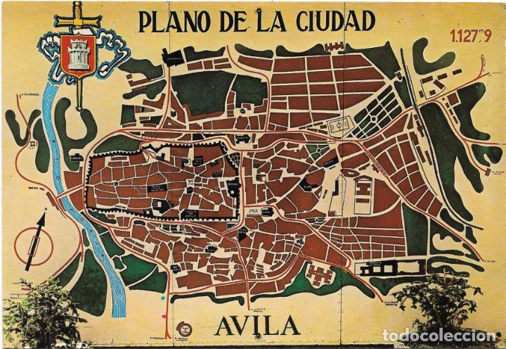 Postales: AVILA N&ordm; 67 PLANO DE LA CIUDAD .- EDICION GARCIA GARRABELLA