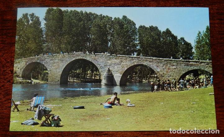 Postales: FOTO POSTAL DE NAVALUENGA. AVILA. PUENTE ROMANO SOBRE EL RIO ALBERCHE. ED. GALLO. N&ordm; 5. CIRCULADA.
