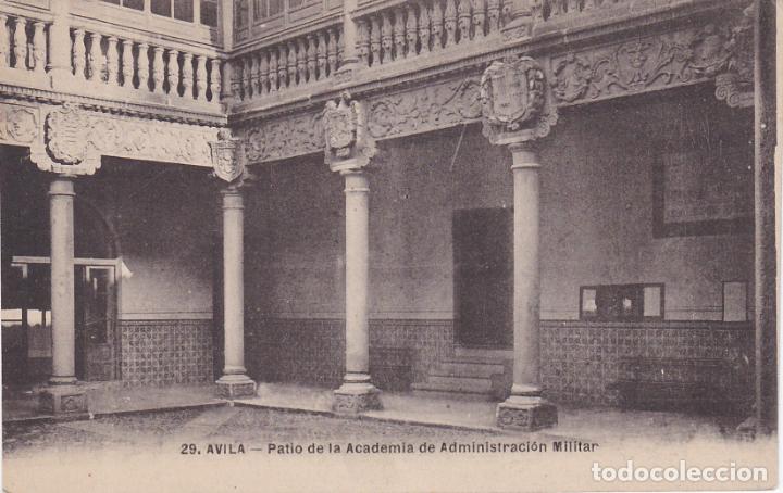Postales: avila, patio de la academia de administracion militar