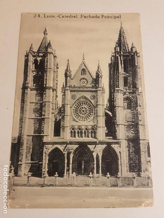 Postales: FACHADA PRINCIPAL CATEDRAL, LE&Oacute;N - Foto 1
